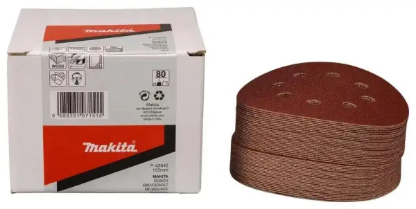 Makita K80 125mm Schuurschijf Red Velcro - P-43642
