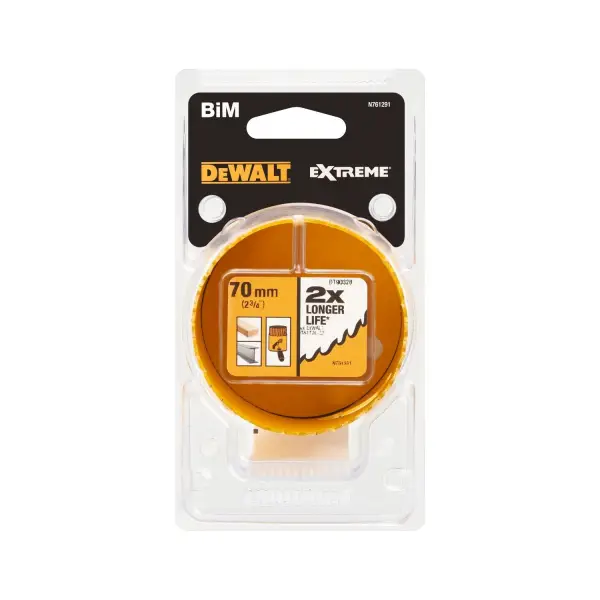 DeWALT 70mm Gatzaag BiMetaal - DT90328