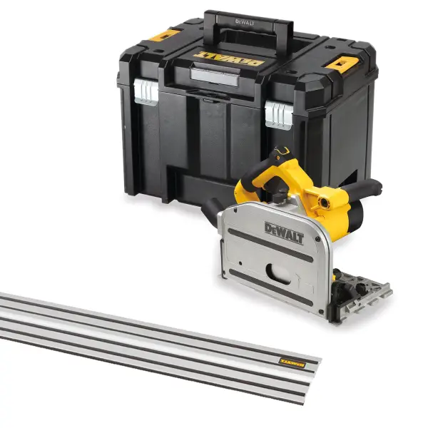 DeWALT DWS520KT Invalzaag + DWS5022 Geleiderail 1500mm