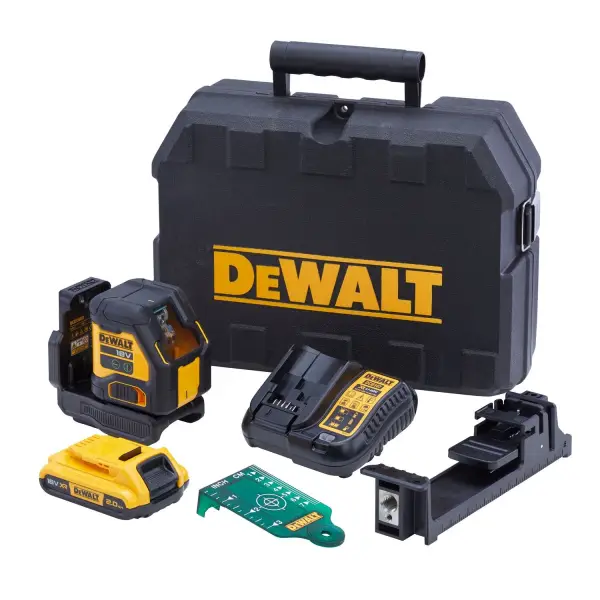 DeWALT DCLE34021D1 Accu kruislijnlaser groen 18V XR 2.0Ah in TSTAK