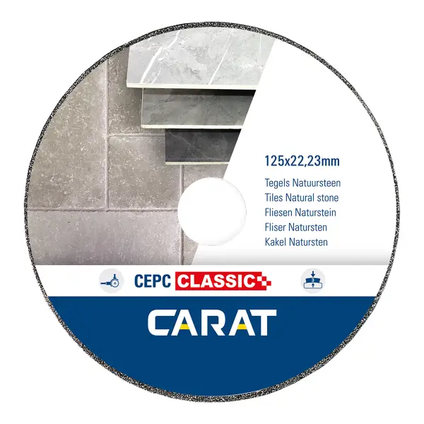 Carat Diamantzaag galvano CEPC Ø 125 mm, asgat 22,23 mm - CEPC125300