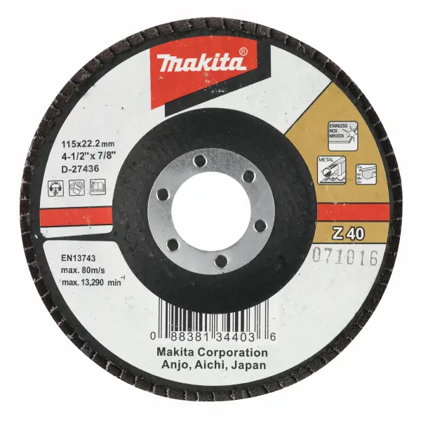 Makita Z40 115mm Lamellenschuurschijf - D-27436