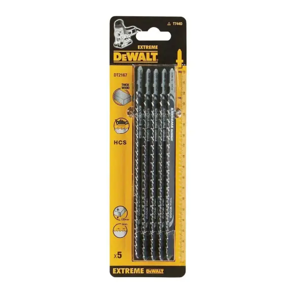 DeWALT Decoupeerzaagblad voor Hout & Hardhout (5 stuks) - T 744 D - DT2167
