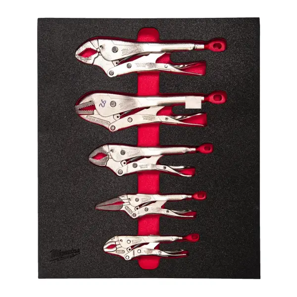 Milwaukee 5-delig Foam inlay TORQUE LOCK™ griptangenset - TOOLGUARD™ - 4932493634