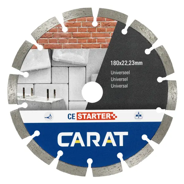 Carat Diamantzaag universeel CES Ø 180 mm, asgat 22,23 mm - CES1803000