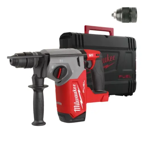 Milwaukee M18 FUEL™ FHX-0X Accu combihamer SDS-Plus 2,5J + snelwisselboorkop 18V Basic Body in HD-Box - 4933478888
