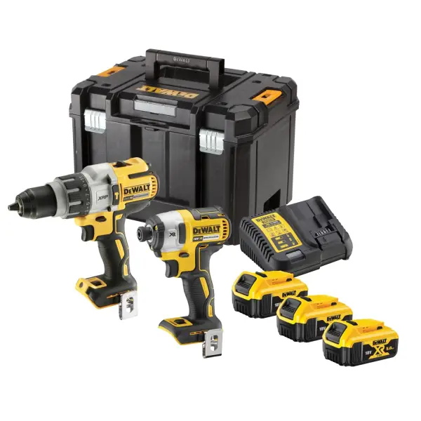 DeWALT DCK276P3T Accu combiset 2-delig (DCD996 + DCF887) 18V XR (3x) 5.0Ah in TSTAK