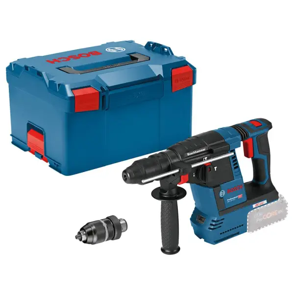 Bosch Professional GBH 18V-26 F Accu combihamer SDS-plus 2,6J + snelwisselboorkop 18V Basic Body in L-Boxx - 061191000J