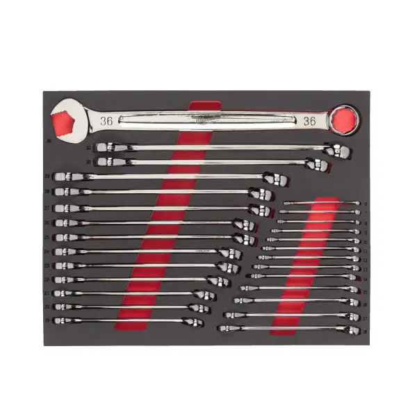 Milwaukee 27-delig Foam inlay MAXBITE™ ringsteeksleutelset - TOOLGUARD™ - 4932493247