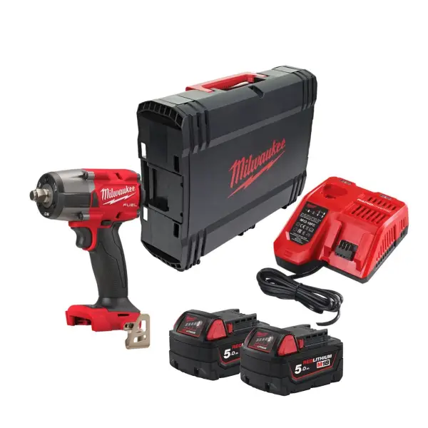 Milwaukee M18 FUEL™ FMTIW2F12-502X Accu slagmoersleutel 745Nm 1/2" frictiering 18V 5.0Ah in HD-Box - 4933478450