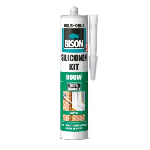 Bison siliconenkit bouw grijs - 310 ml