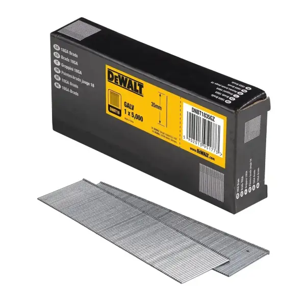 DeWALT 1.25x35mm (5000 stuks) 18 Gauge GAL Spijkers - DNBT1835GZ