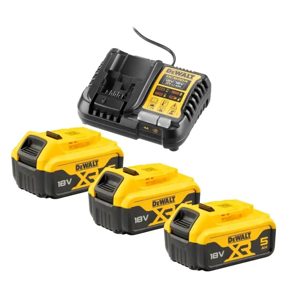DeWALT DCB1104P3 Starterset 3x DCB184 Accu 5.0Ah 18V XR + Multilader DCB1104