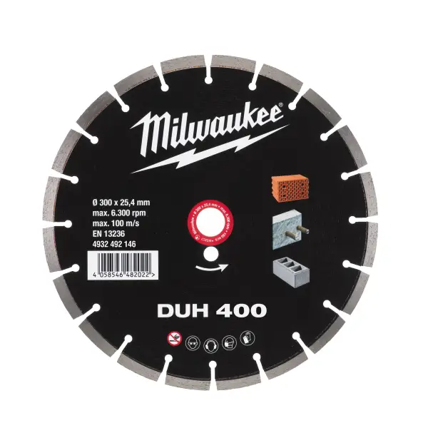 Milwaukee DUH 300 x 25,4 x 2,8 mm Diamantschijf - 4932493331