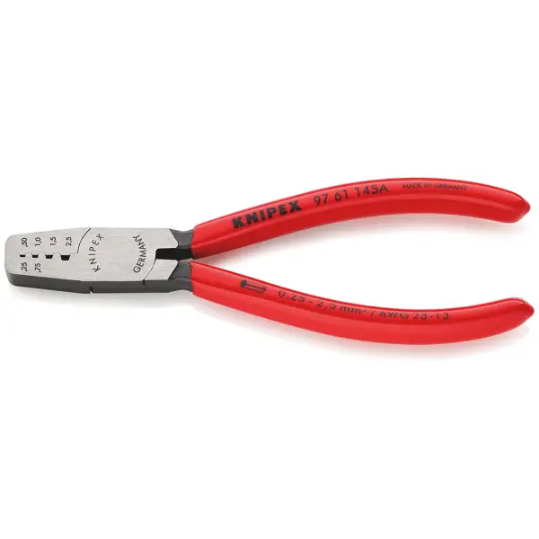 Knipex 145 mm Krimptang voor adereindhulzen - 97 61 145 A