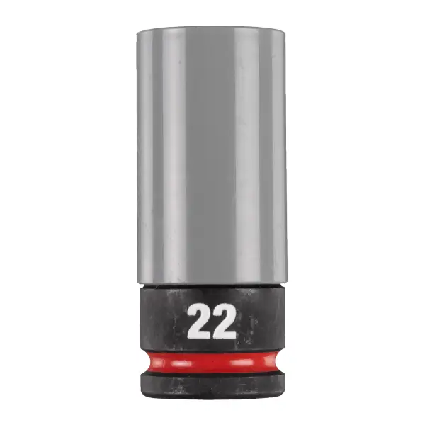 Milwaukee SHOCKWAVE 1/2" Slagmoerdop met sleeve HEX 22 mm - 4932493374
