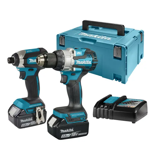 Makita DLX2507TJ Accu combiset 2-delig (DHP489 + DTD153) 18V 5.0Ah in Mbox