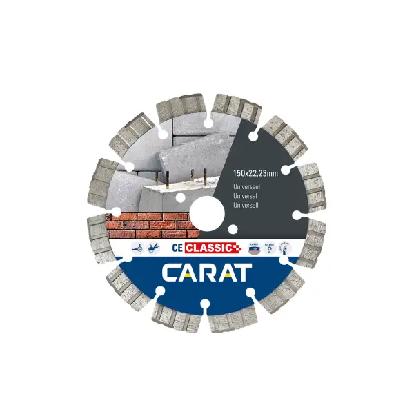 Carat Diamantzaag universeel CEC Ø 150 mm, asgat 22,23 mm - CEC1509000