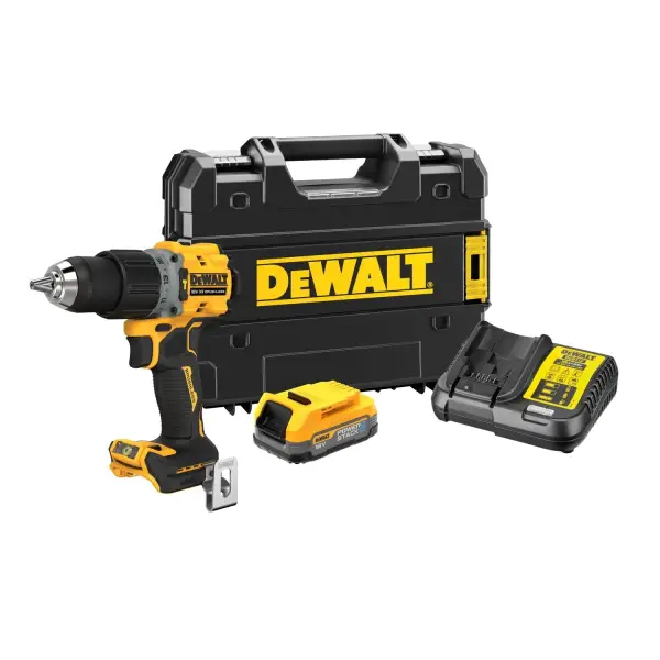 DeWALT DCD805E1T Compacte accu klop-/schroefboormachine 18V XR 1.7Ah POWERSTACK in TSTAK