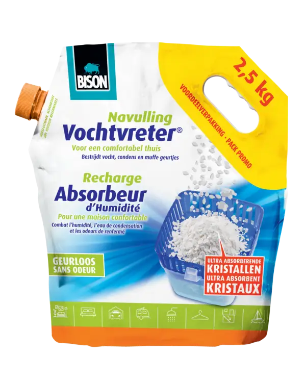 Bison Vochtvreter Navulling 2,5kg AirMax