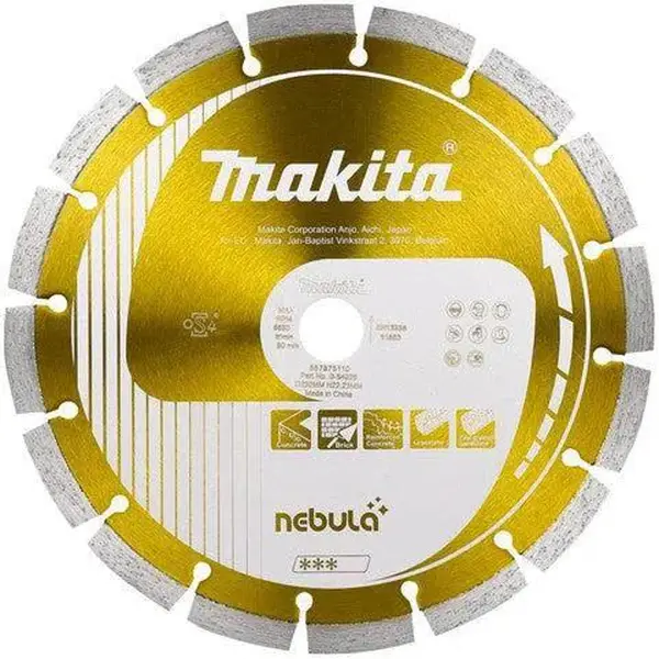 Makita 230x22,23x2,4mm Diamantschijf oranje - B-54025