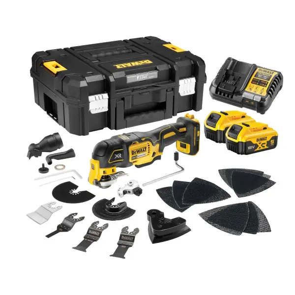 DeWALT DCS356P2 Accu multitool + accessoires 18V XR 5.0Ah in TSTAK