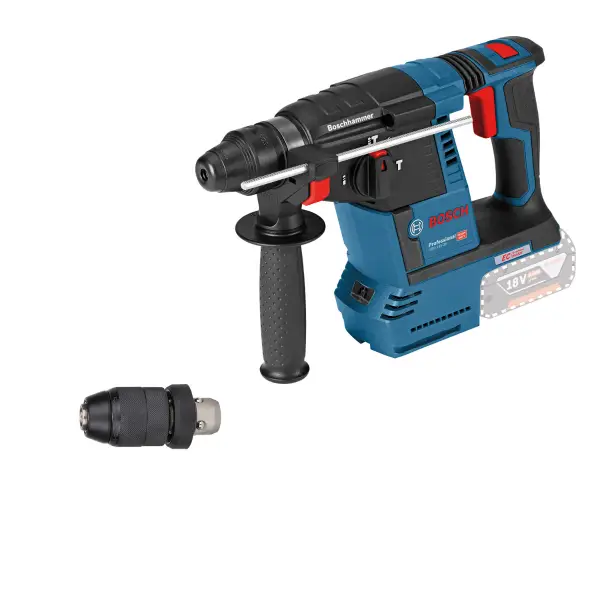 Bosch Professional GBH 18V-26 F Accu combihamer SDS-Plus 2,6J + snelwisselboorkop 18V Basic Body - 0611910000