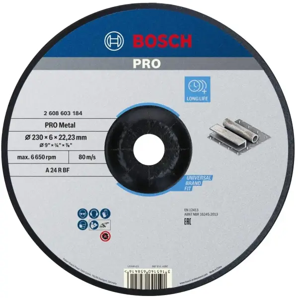 Bosch 230x22,23x6,0mm Afbraamschijf PRO Metal (1 stuk) - Professional - 2608603184