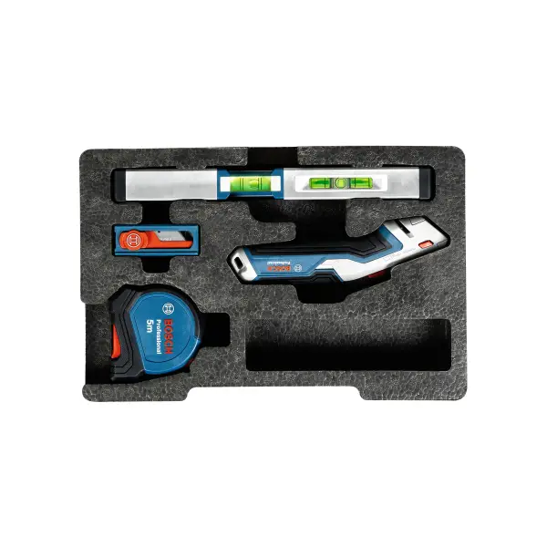 Bosch 3-delig Handgereedschapset + reservemessen in halve L-Boxx inlay - Professional - 1600A027M3