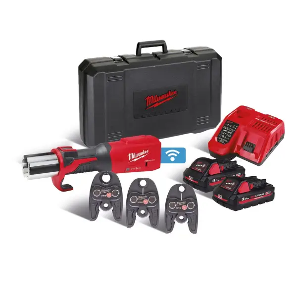 Milwaukee M18 ONEBLHPT-302C U-Set FORCE LOGIC™ Accu hydraulische perstool 18V 3.0Ah in koffer - 4933478309