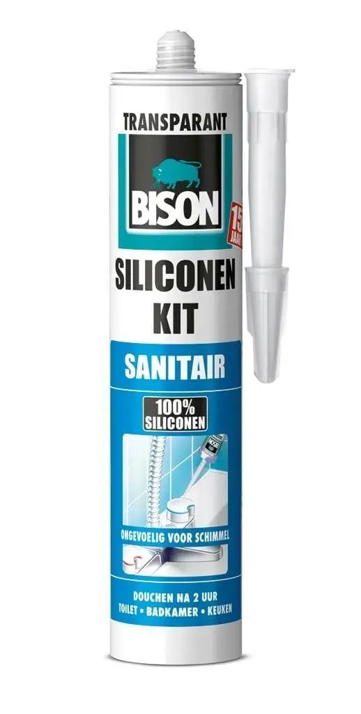 Bison siliconenkit - sanitair Transparant - 310ml