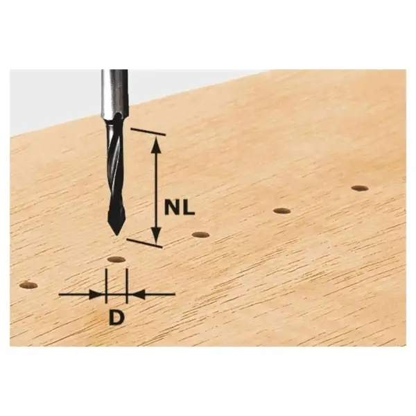 Festool D5/30 Doorgangsboor HW - HW S8 D5/30 - 491064