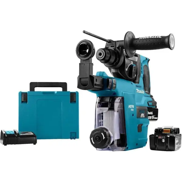 Makita DHR242RTJW Accu combihamer SDS-Plus 2,0J + stofafzuiging 18V 5.0Ah in Mbox