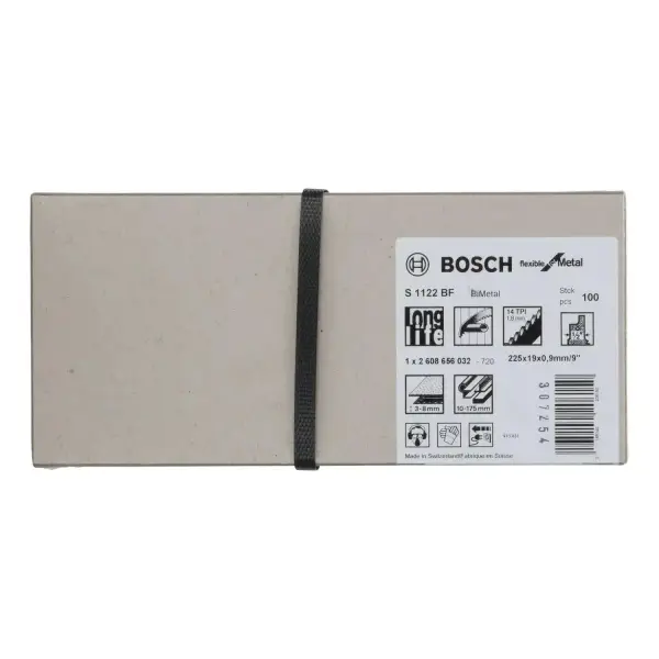 Bosch 225mm Reciprozaagblad Flexible for Metal (100 stuks) - Professional S1122BF - 2608656032