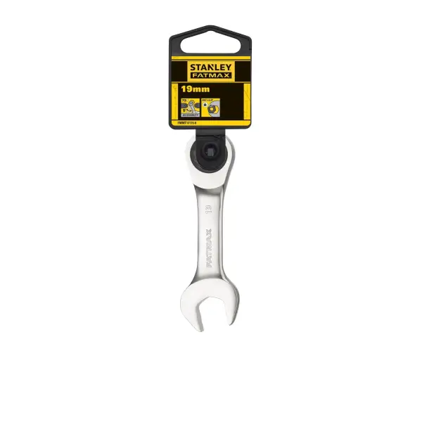 Stanley 19mm Stubby Ringsteeksleutel met ratel - FatMax - FMMT13115-0