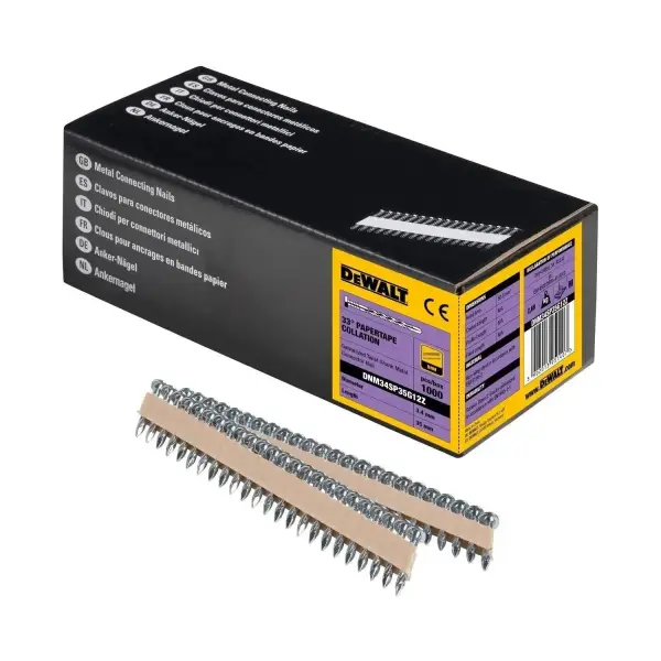 DeWALT 3.4-35mm Constructienagels Spiraal G12 (2000 stuks) - GAL - DNM34SP35G12Z