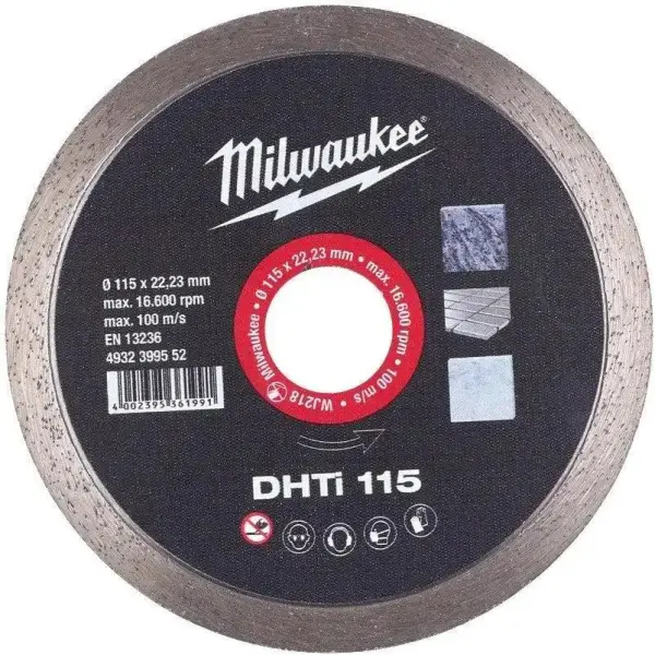 Milwaukee DHTi 115 x 22,23 x 2,0 mm Diamantschijf - 4932399552