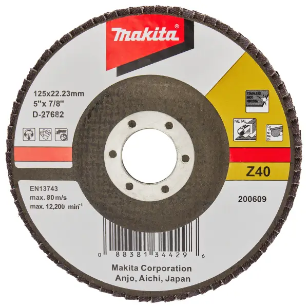 Makita Z40 125mm Lamellenschuurschijf - D-27682