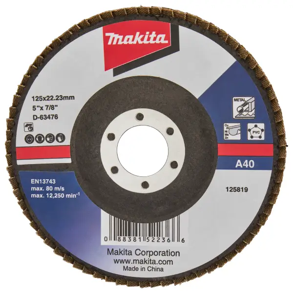 Makita A40 125mm Lamellenschuurschijf - D-63476
