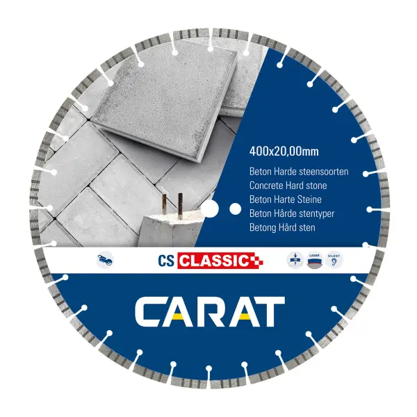 Carat Diamantzaag beton CSC Ø 400 mm, asgat 20,00 mm - CSC4002000