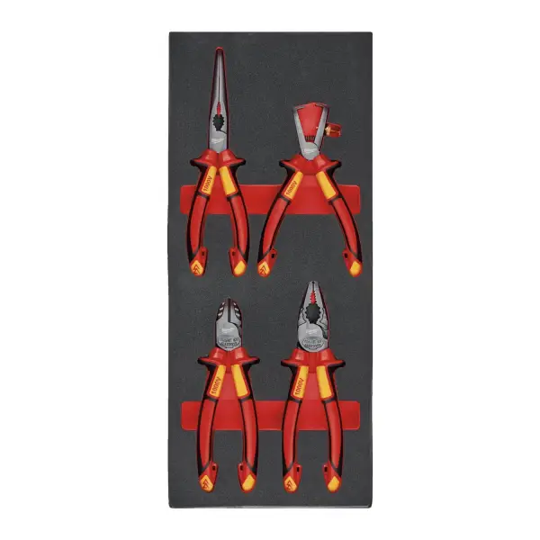 Milwaukee 4-delig Foam inlay VDE tangenset nr.1 - TOOLGUARD™ - 4932493250
