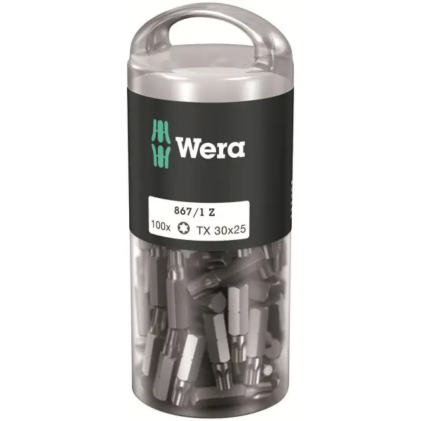 Wera TX30 x 25 mm 867/1 Z TORX® bit (100 stuks) - 05072451001