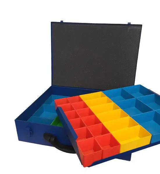 Little Jumbo 100 mm Stalen assortimentskoffer met 32 inzetbakjes - 2150110032