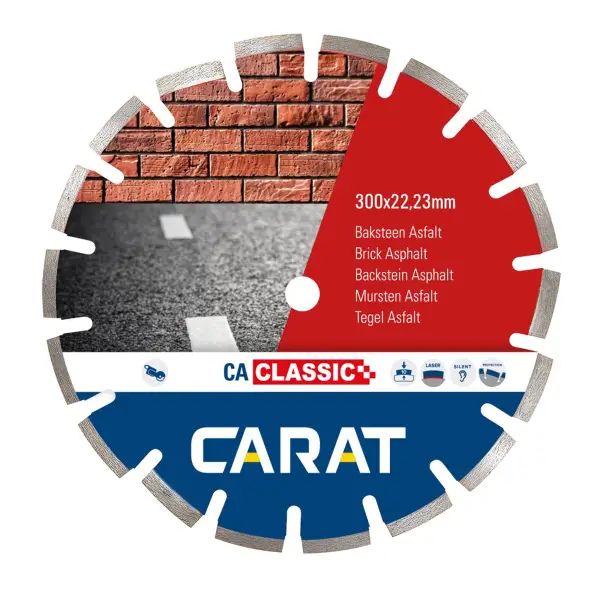Carat Diamantzaag baksteen / asfalt CAC Ø 300 mm, asgat 20,00 mm - CAC3002000