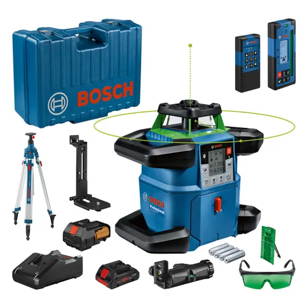 Bosch Professional PRO GRL 650 CHVG + LR 65 G + RC 6 + WM 6 + BT 300 HD Rotatielaser groen in koffer - 06159940PS