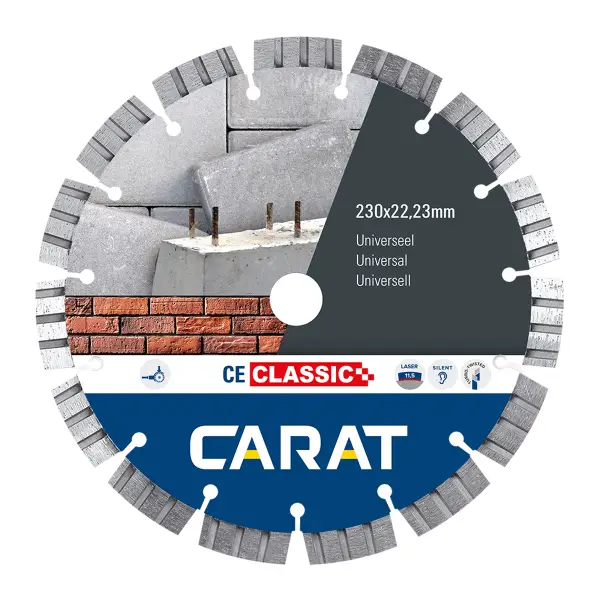 Carat Diamantzaag universeel CEC Ø 230 mm, asgat 22,23 mm - CEC2303000