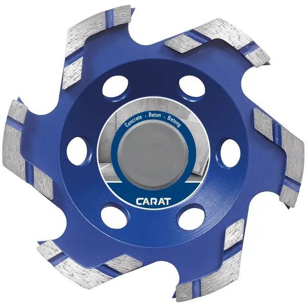 Carat Slijpkop beton star Ø 180 mm, asgat 22,23 mm - CUBG1803C0