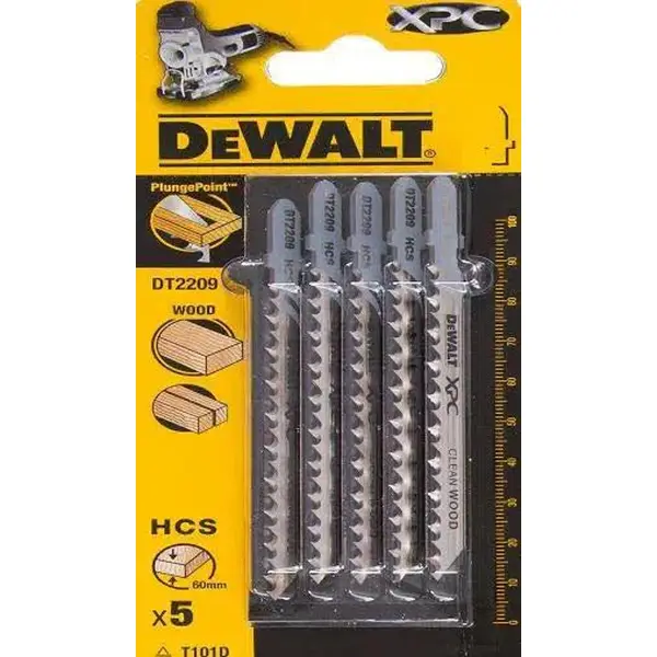 DeWALT Decoupeerzaagblad voor Hout (5 stuks) - T 101 D - DT2209