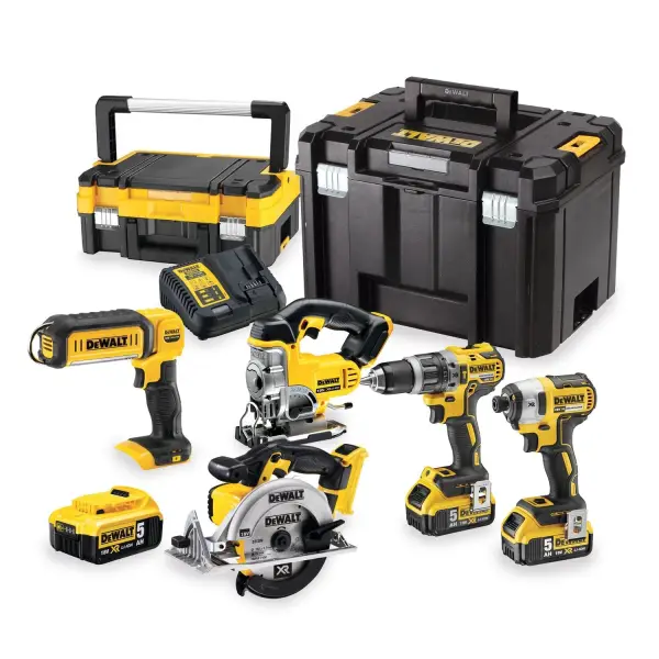 DeWALT DCK551P3T Accu combiset 5-delig 18V XR 5.0Ah in TSTAK