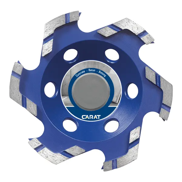 Carat Slijpkop beton star Ø 125 mm, asgat 22,23 mm - CUBG1253C0